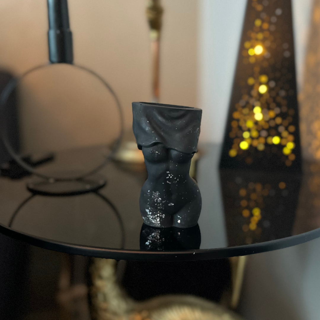 Victoria vase Black and  Silver - Witte Art