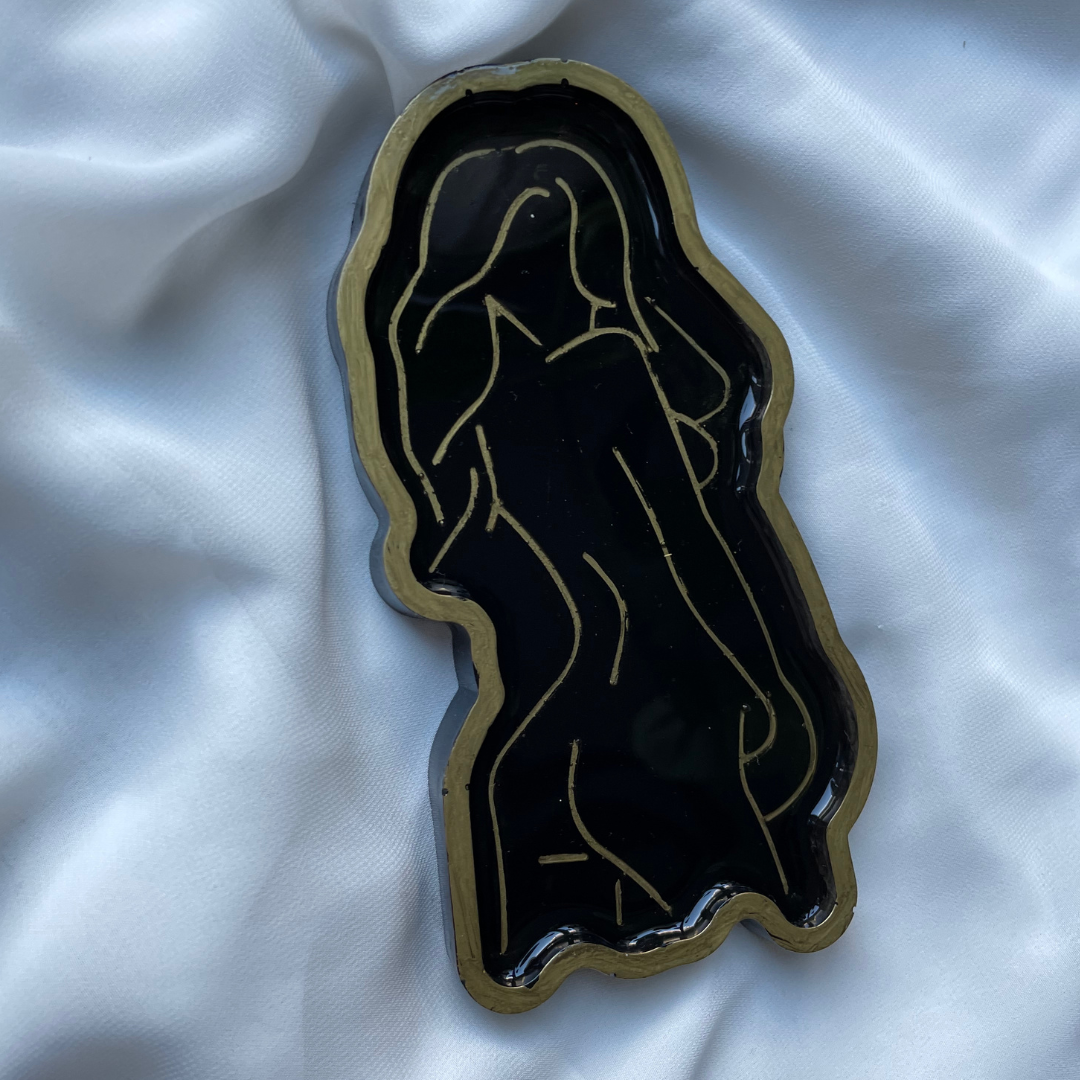 J E N N Y Tray Black and Gold - Witte Art