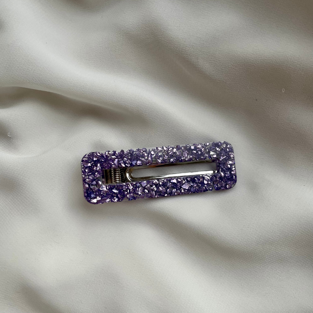 A M Y  Hair clips Purple - Witte Art