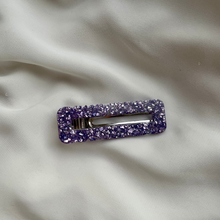 Load image into Gallery viewer, A M Y  Hair clips Purple - Witte Art
