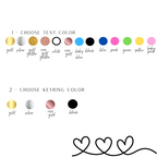 O L I V I A Keyring - Witte Art