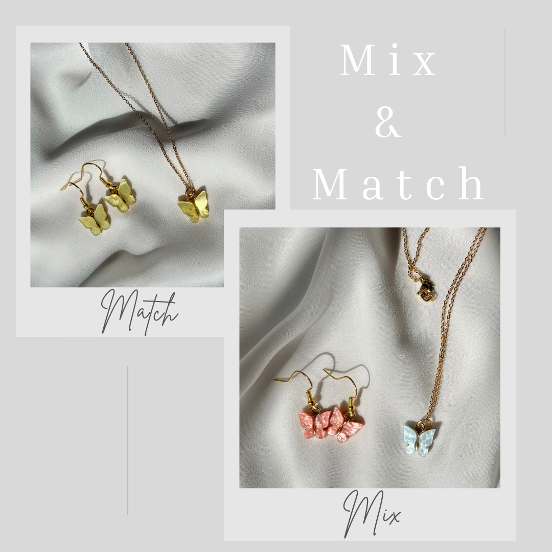 B U T T E R F L Y  Dangle earrings - Witte Art