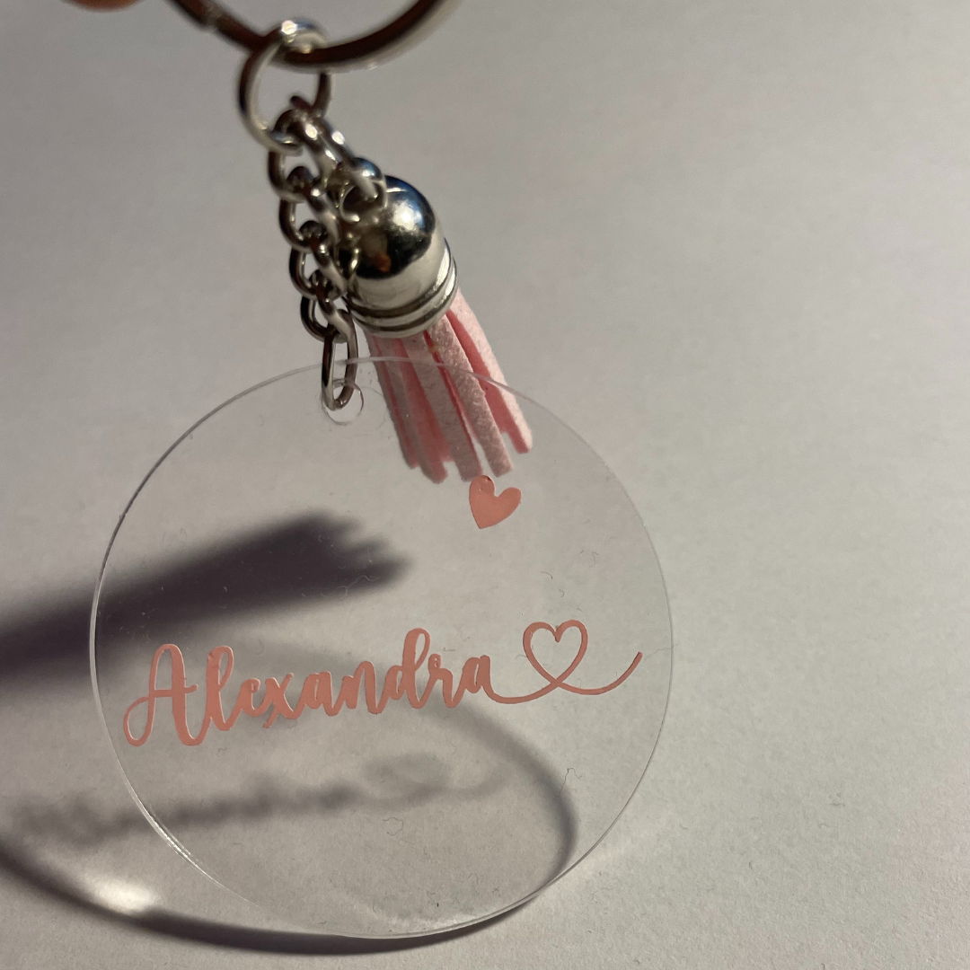 O L I V I A Keyring - Witte Art