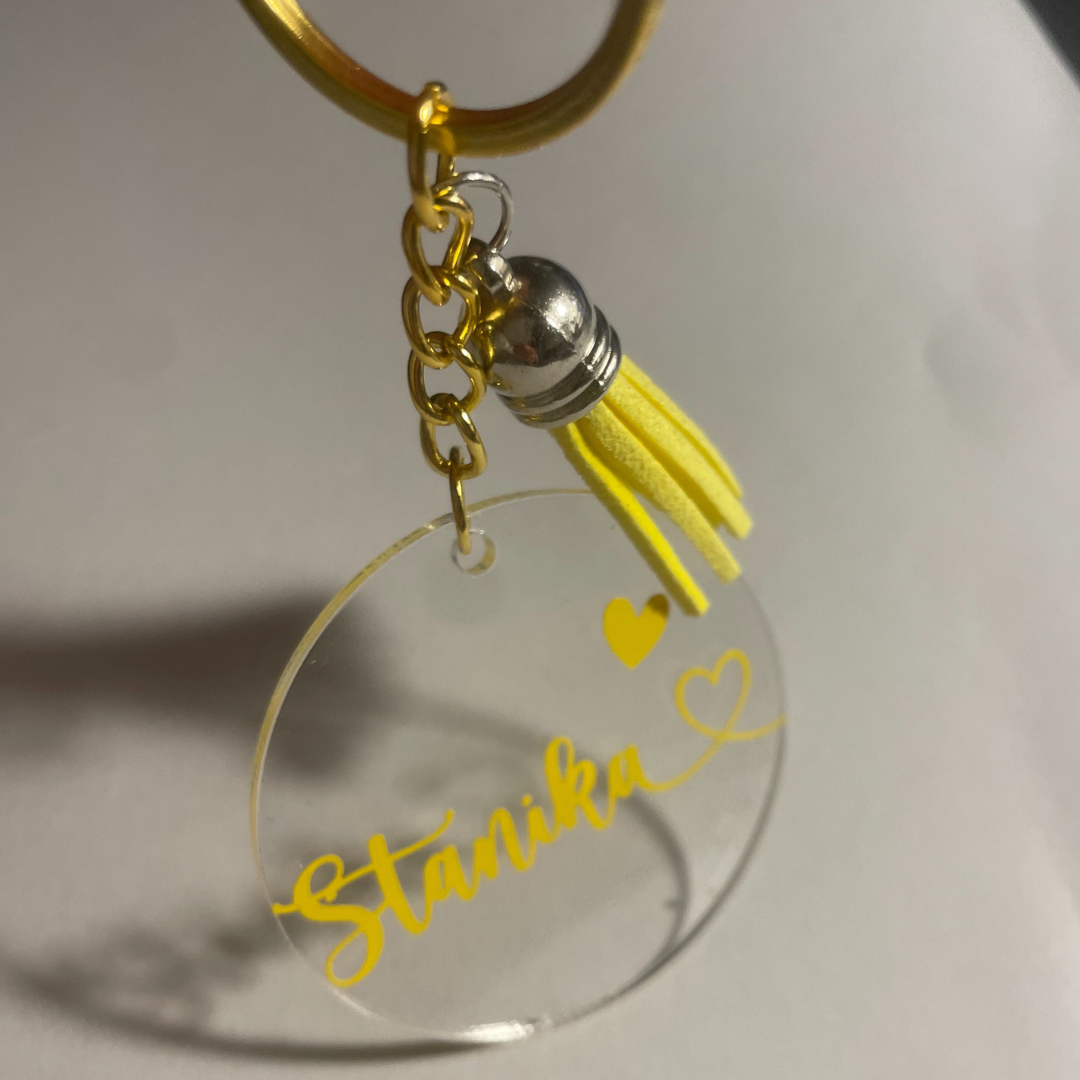 O L I V I A Keyring - Witte Art