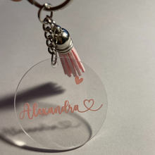 Load image into Gallery viewer, O L I V I A Keyring - Witte Art
