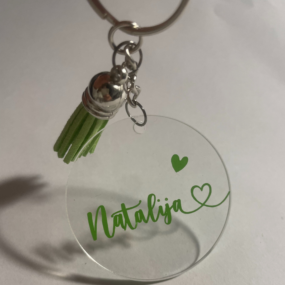 O L I V I A Keyring - Witte Art