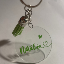 Load image into Gallery viewer, O L I V I A Keyring - Witte Art
