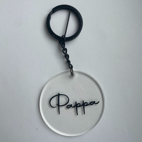 P A P P A  keyring - Father's day gift - Witte Art