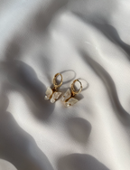 B U T T E R F L Y  Hoop earrings - Witte Art