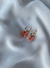 Load image into Gallery viewer, B U T T E R F L Y  Hoop earrings - Witte Art
