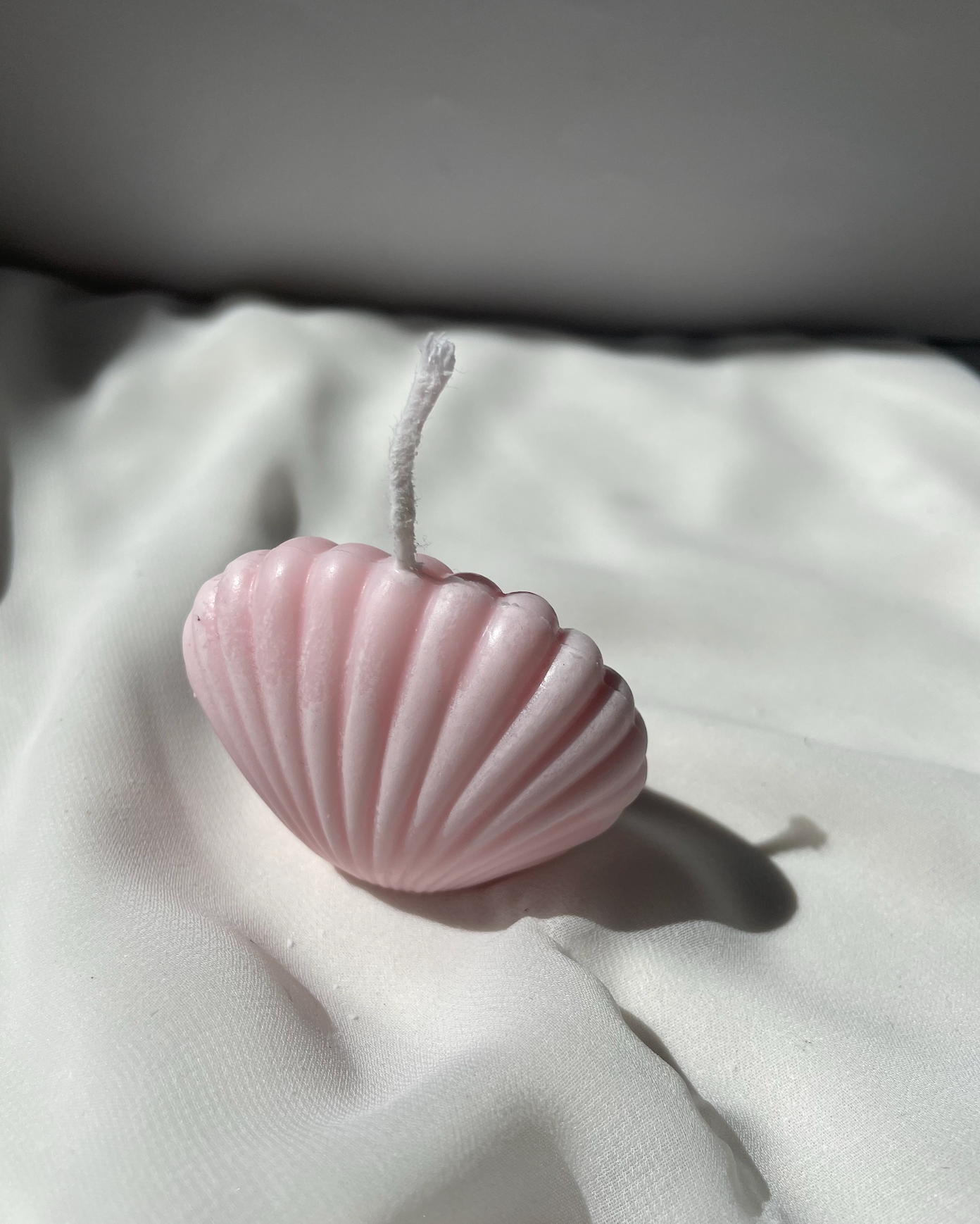 S H E L L  candle  Small - Witte Art