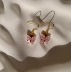 B U T T E R F L Y  Dangle earrings - Witte Art
