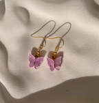 B U T T E R F L Y  Dangle earrings - Witte Art