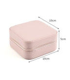 Personalized Travel jewelry box with name - Black - Witte Art