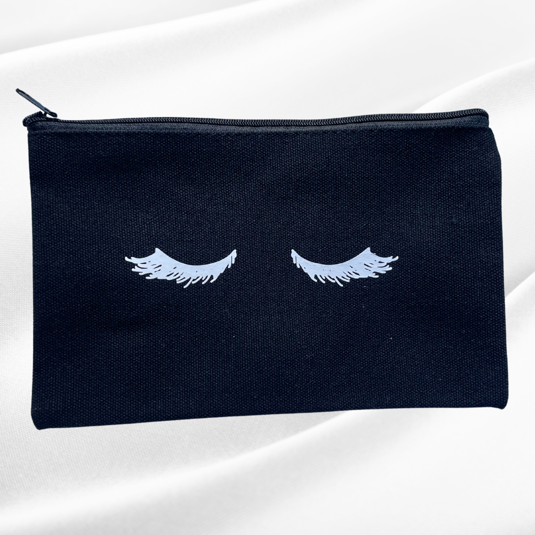 C A N V A S   B A G   Eyelashes - Witte Art