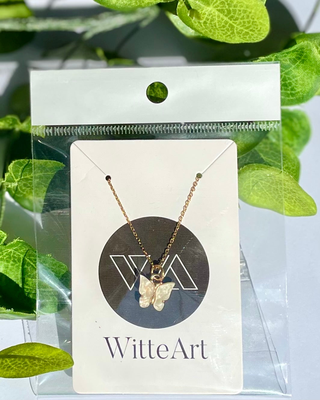 B U T T E R F L Y  Necklace - Witte Art