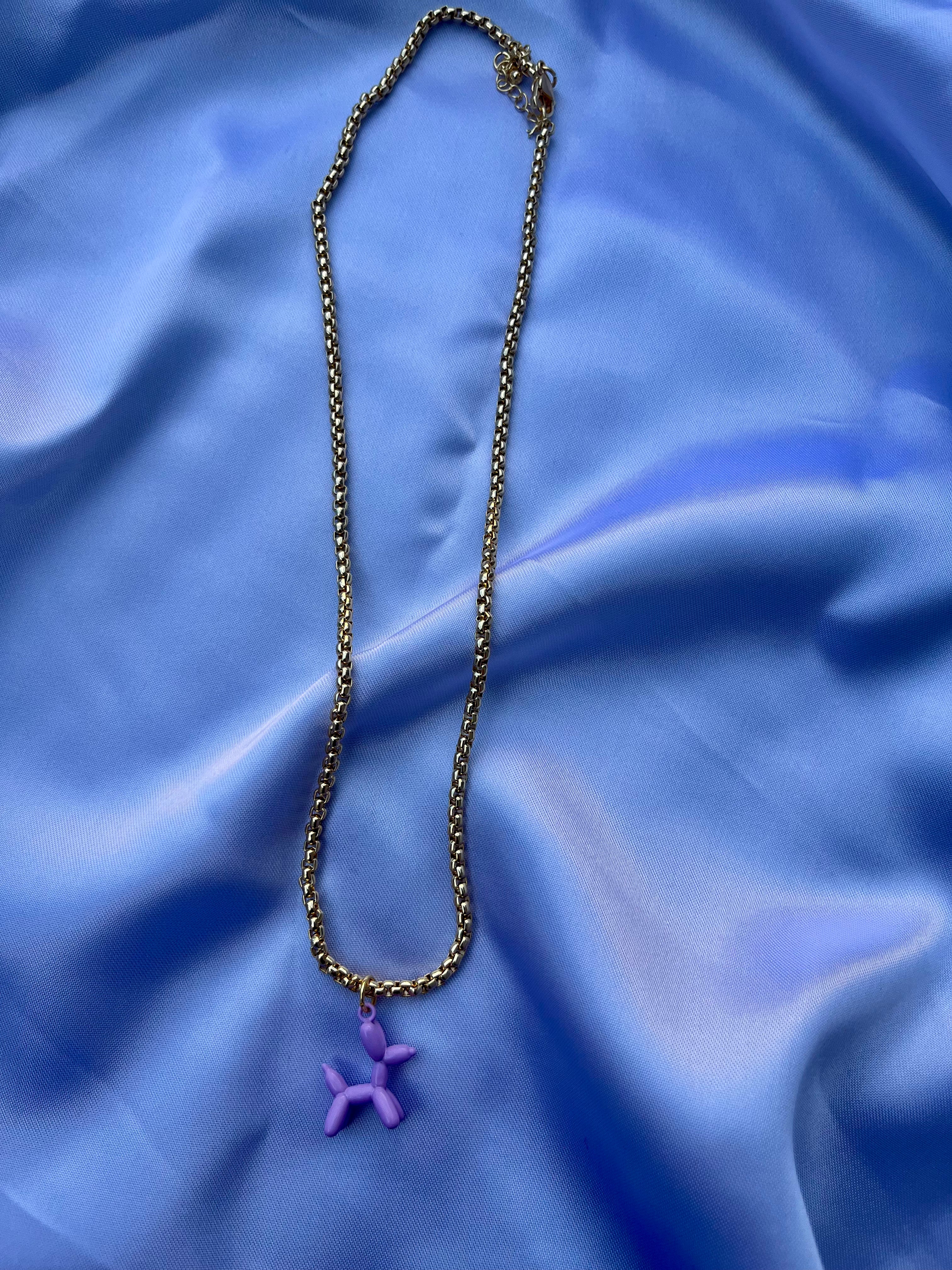 B A L L O O N  D O G necklace - Witte Art