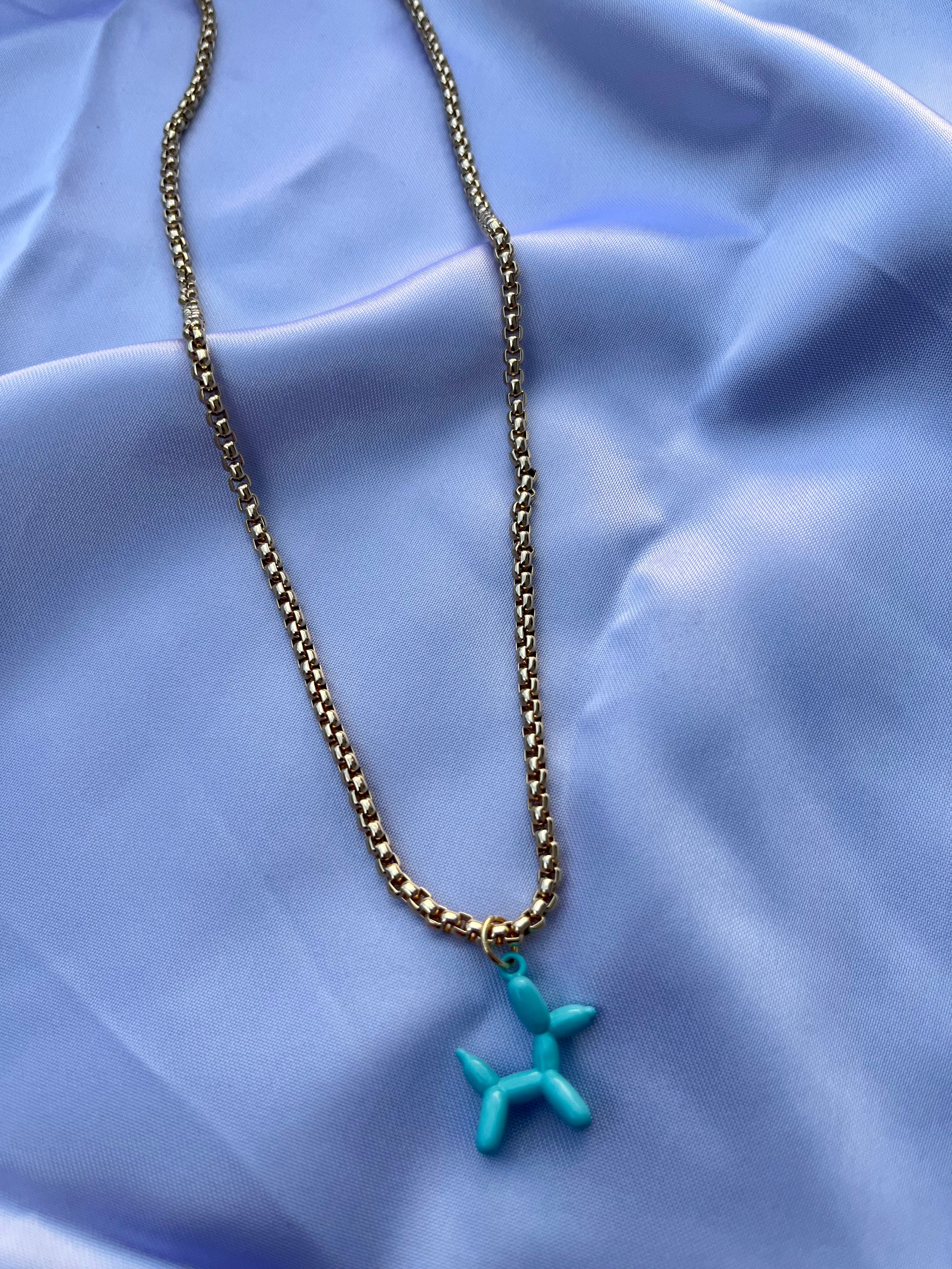 B A L L O O N  D O G necklace - Witte Art
