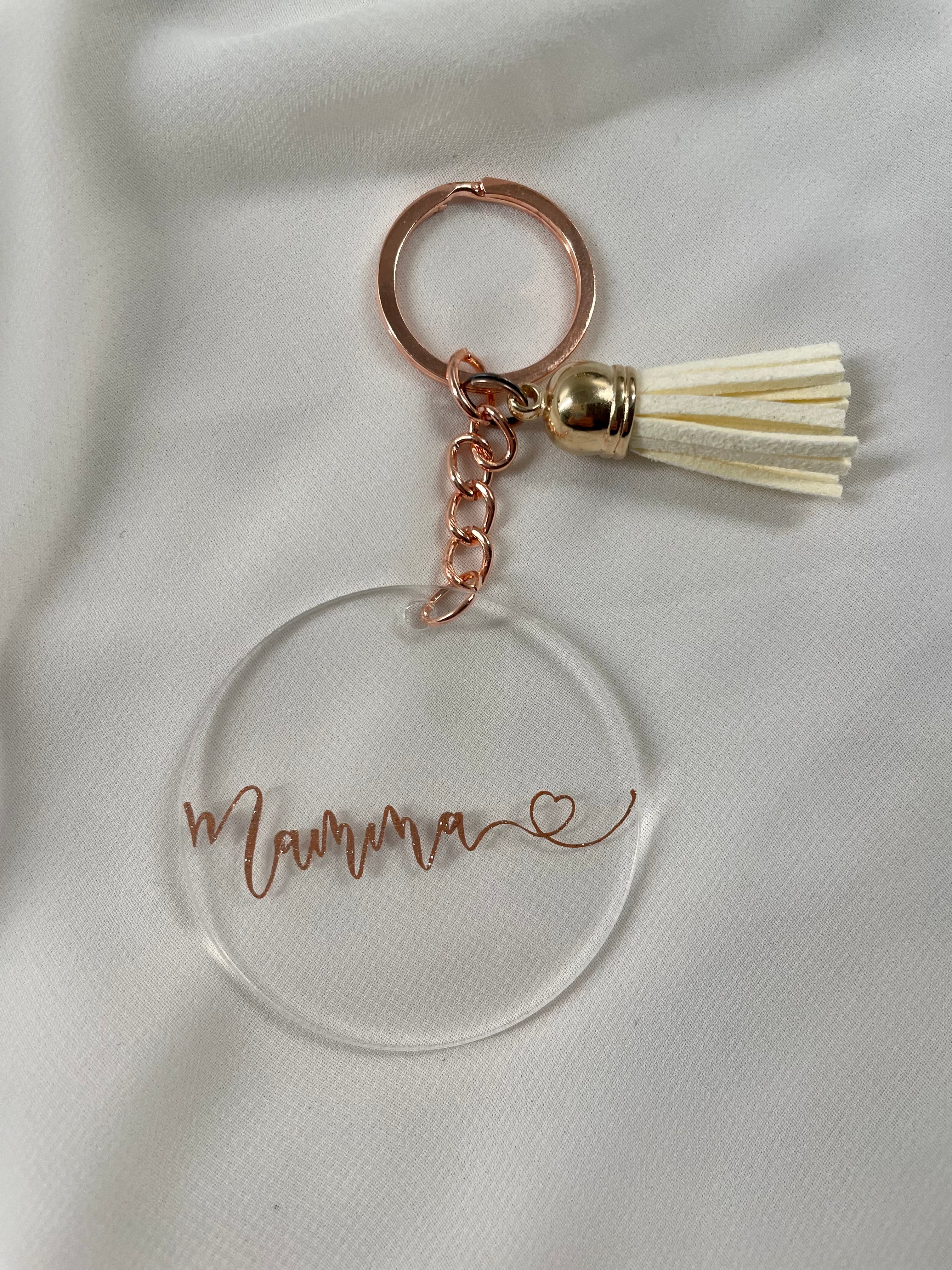 M A M M A keyring - Mother’s day gift - Witte Art
