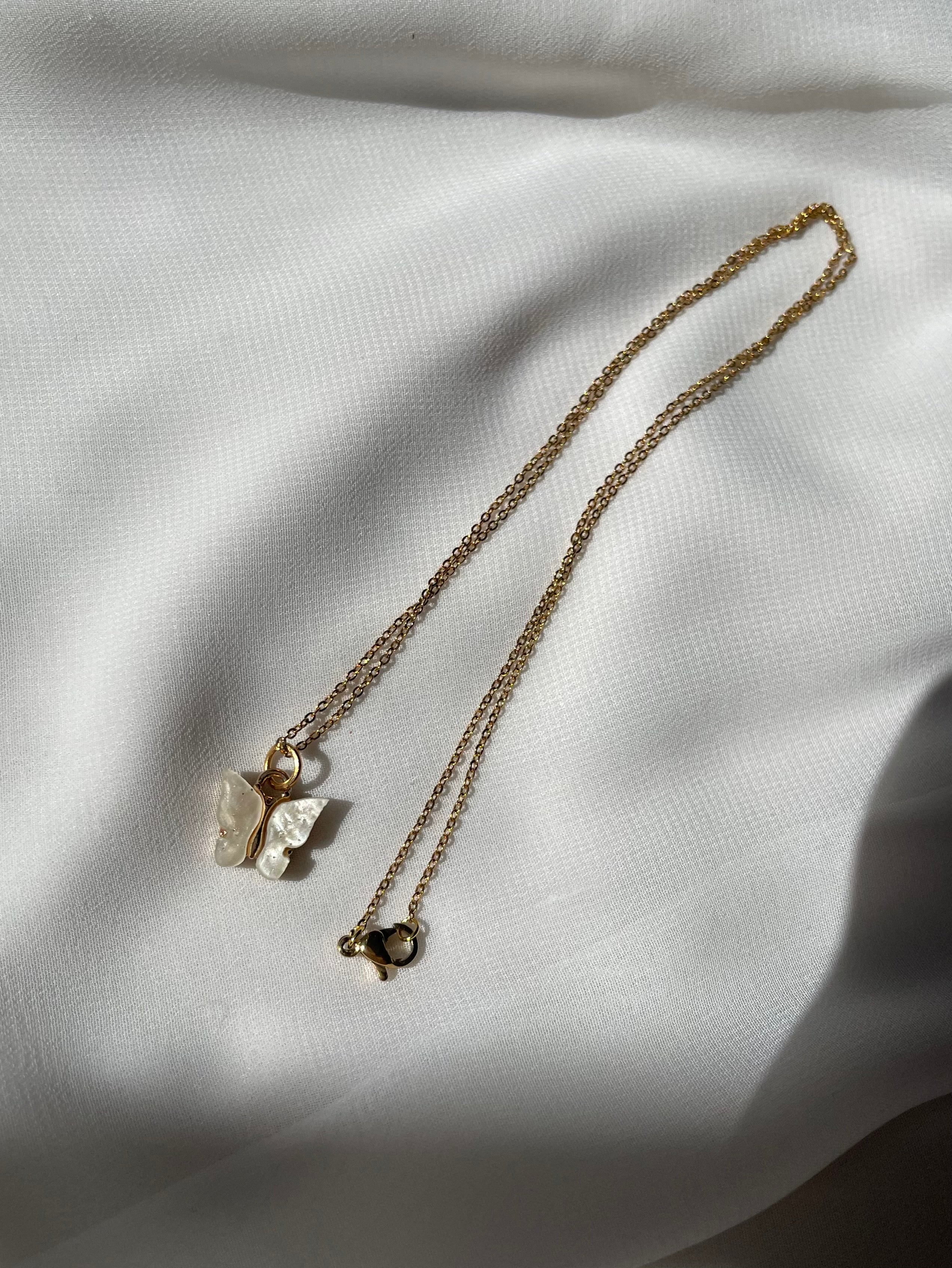 B U T T E R F L Y  Necklace - Witte Art
