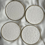 Coasters Mandala White - Witte Art