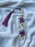 B I L L I E  Bookmark with real flowers - Witte Art