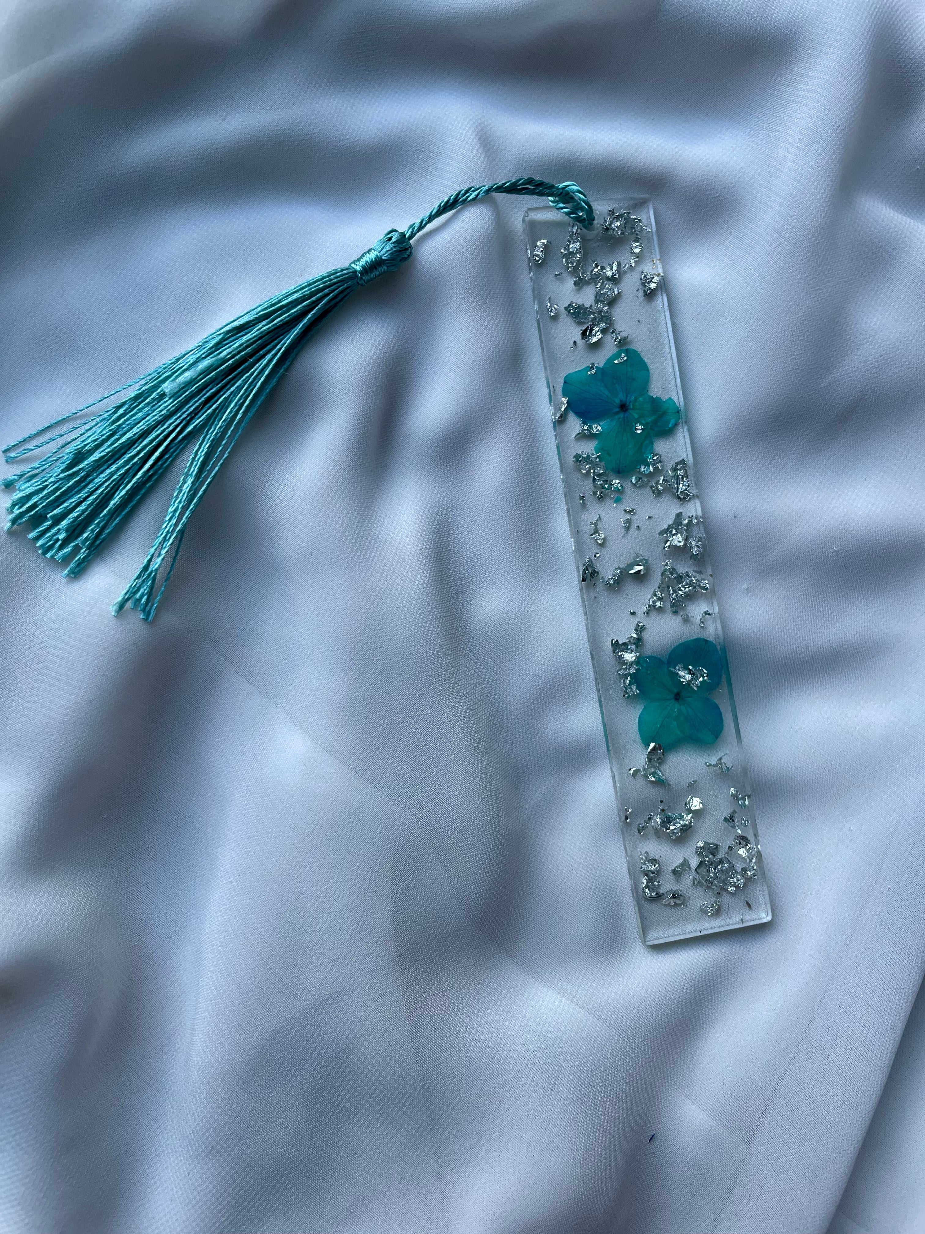 B I L L I E  Bookmark with real flowers - Witte Art