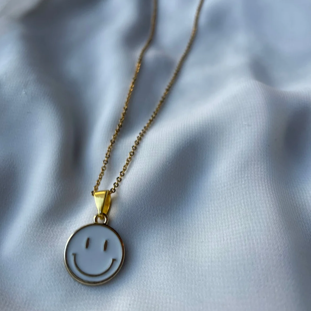 S M I L E Y  Necklace - Witte Art