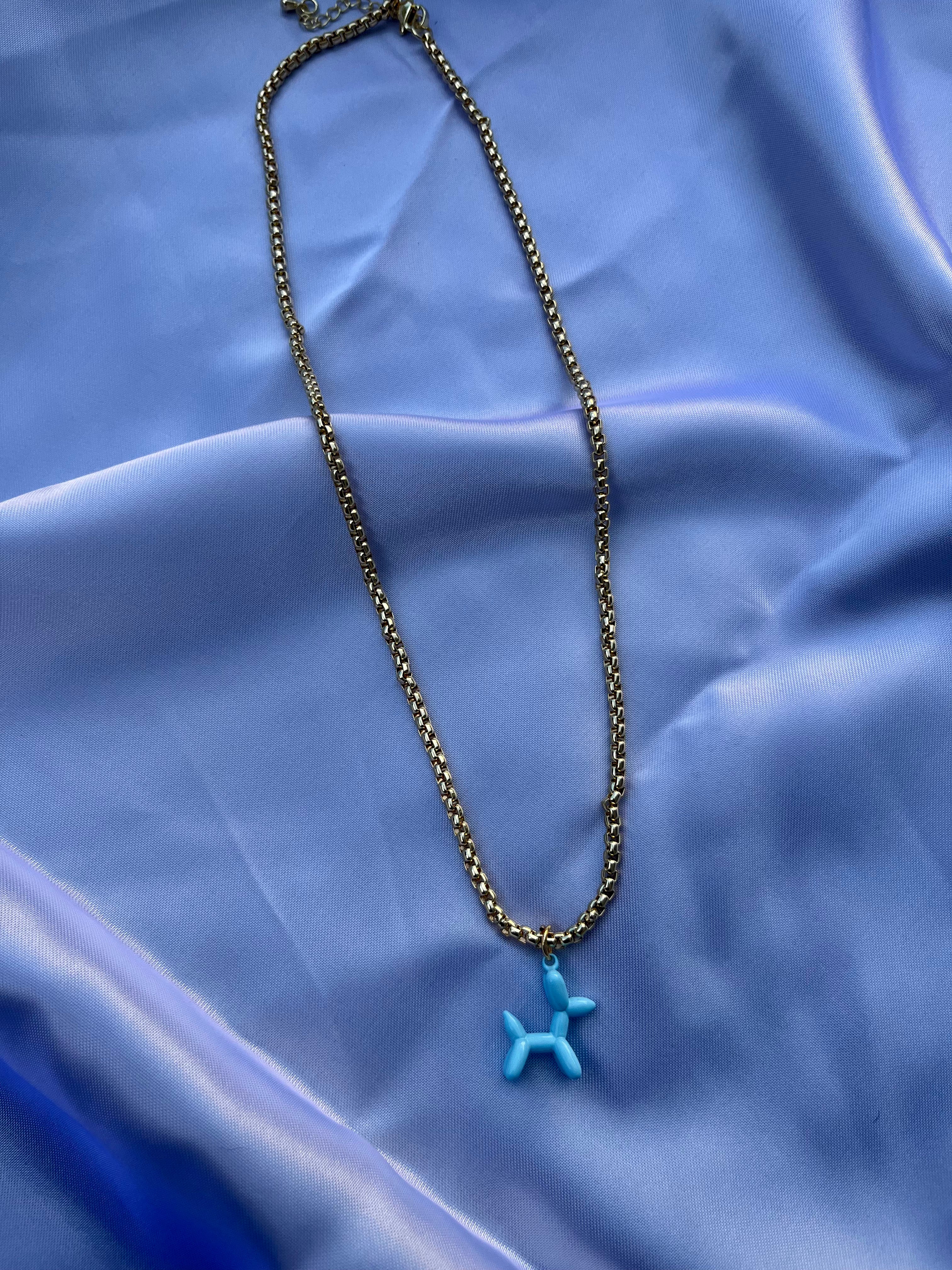 B A L L O O N  D O G necklace - Witte Art