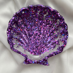 Shell tray Purple Glitter - Witte Art
