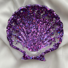 Load image into Gallery viewer, Shell tray Purple Glitter - Witte Art
