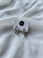 I N A Square hoop Earrings - Witte Art