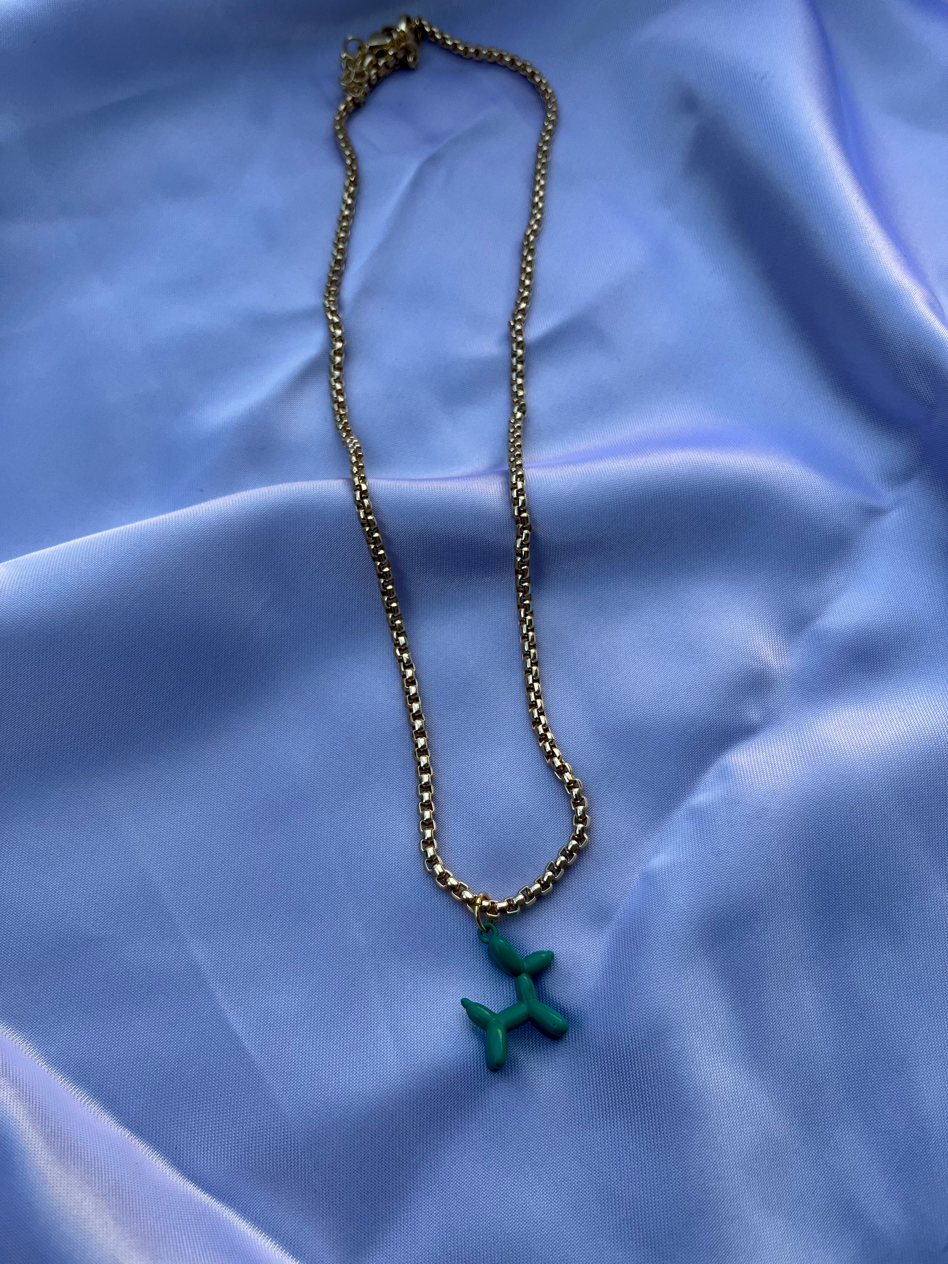B A L L O O N  D O G necklace - Witte Art