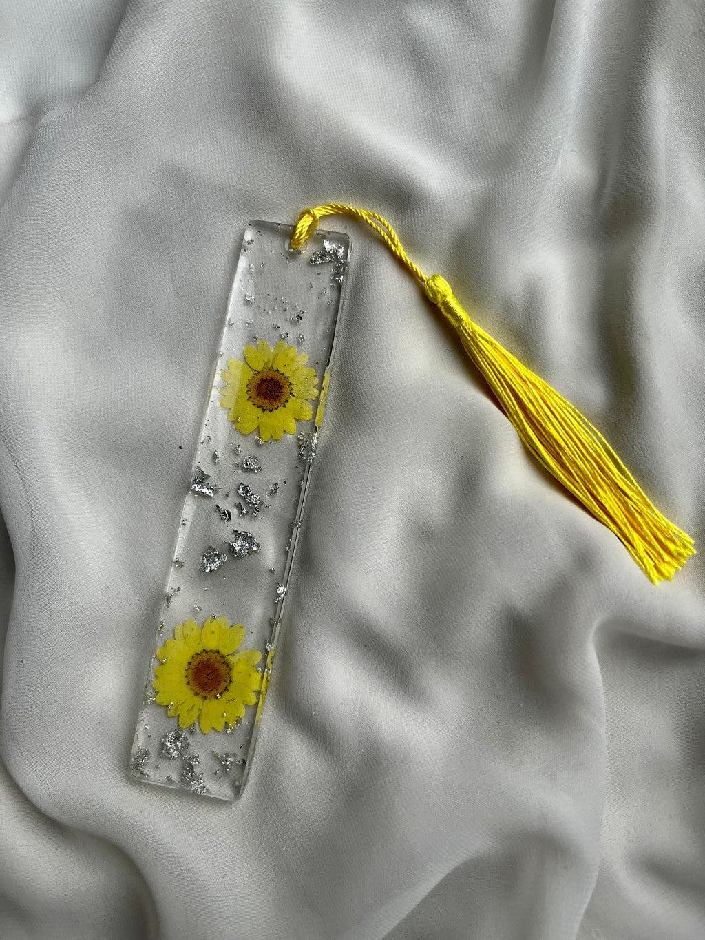 B I L L I E  Bookmark with real flowers - Witte Art