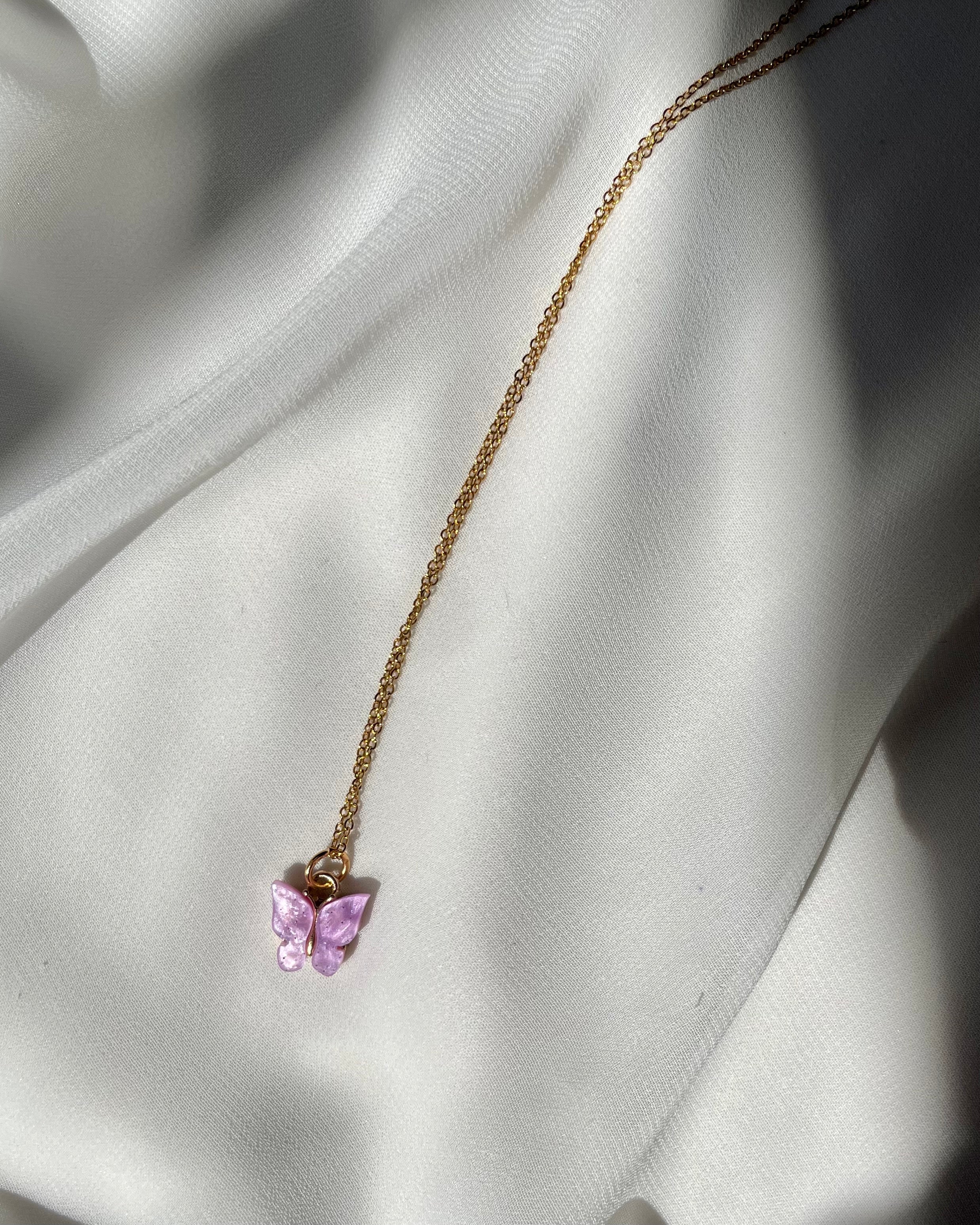 B U T T E R F L Y  Necklace - Witte Art