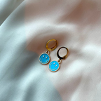 S M I L E Y  Hoop Earrings - Witte Art