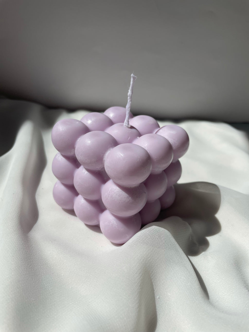 T H E   C U B E  candle - Witte Art