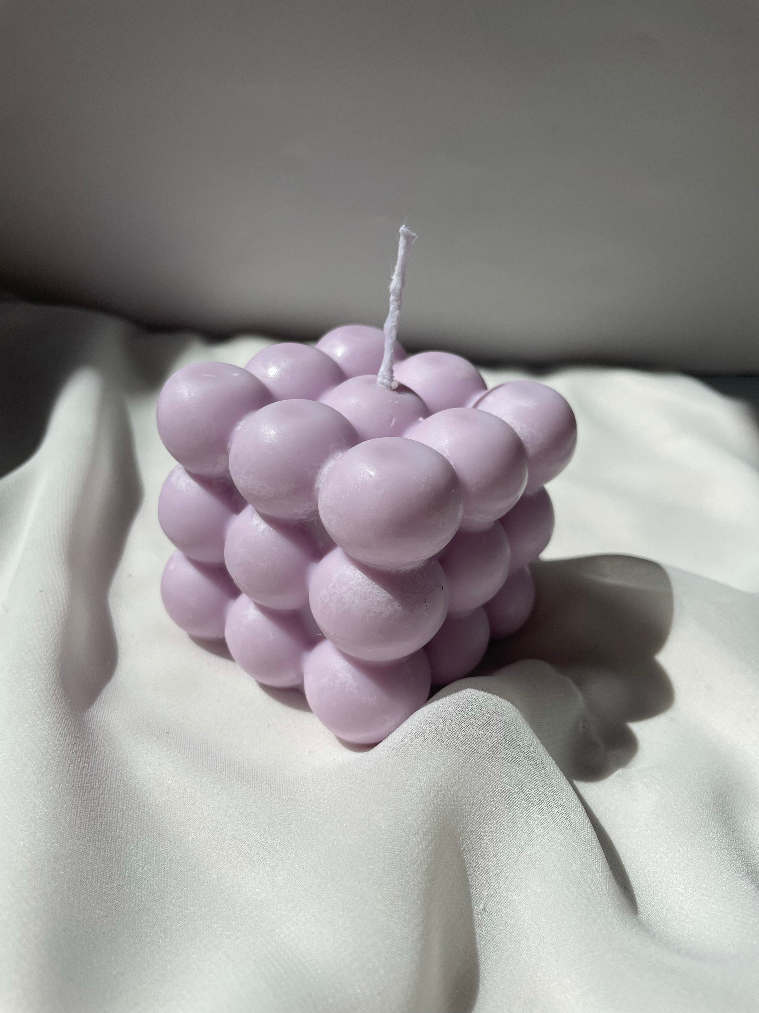 T H E   C U B E  candle - Witte Art