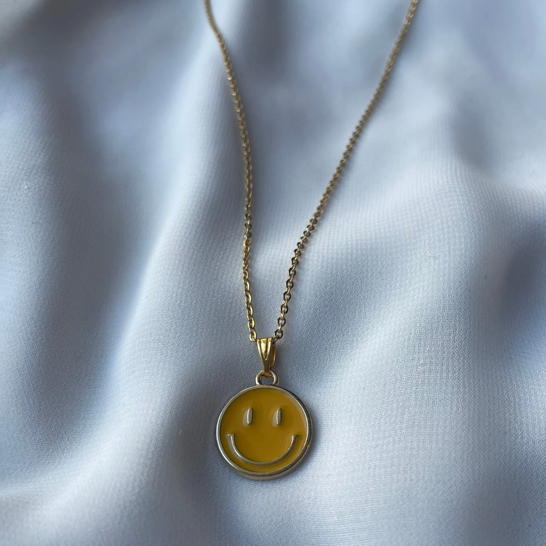 S M I L E Y  Necklace - Witte Art