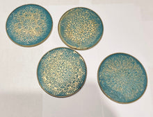 Load image into Gallery viewer, A L V A  Mandala Coasters Turquoise - Witte Art
