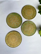 Load image into Gallery viewer, A L V A  Mandala Coasters Mint green - Witte Art
