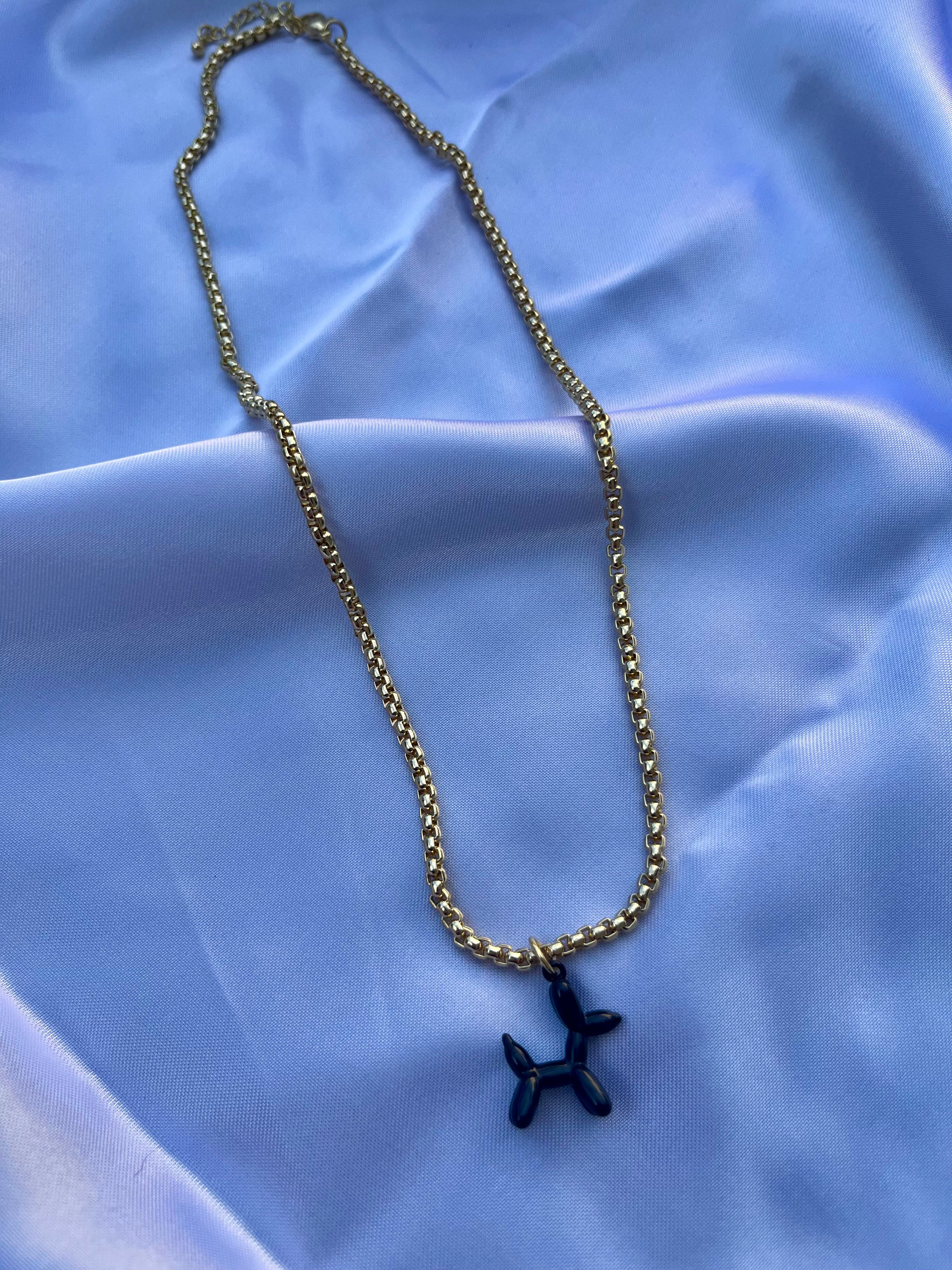 B A L L O O N  D O G necklace - Witte Art