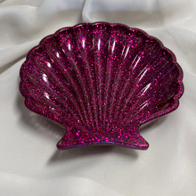 Load image into Gallery viewer, Shell tray Pink Glitter - Witte Art
