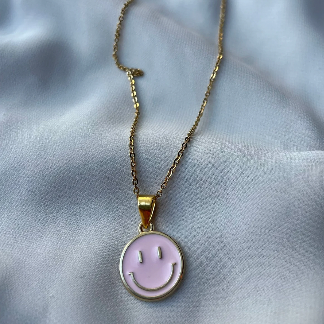 S M I L E Y  Necklace - Witte Art