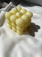 T H E   C U B E  candle - Witte Art