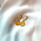 S M I L E Y  Hoop Earrings - Witte Art