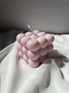 T H E   C U B E  candle - Witte Art