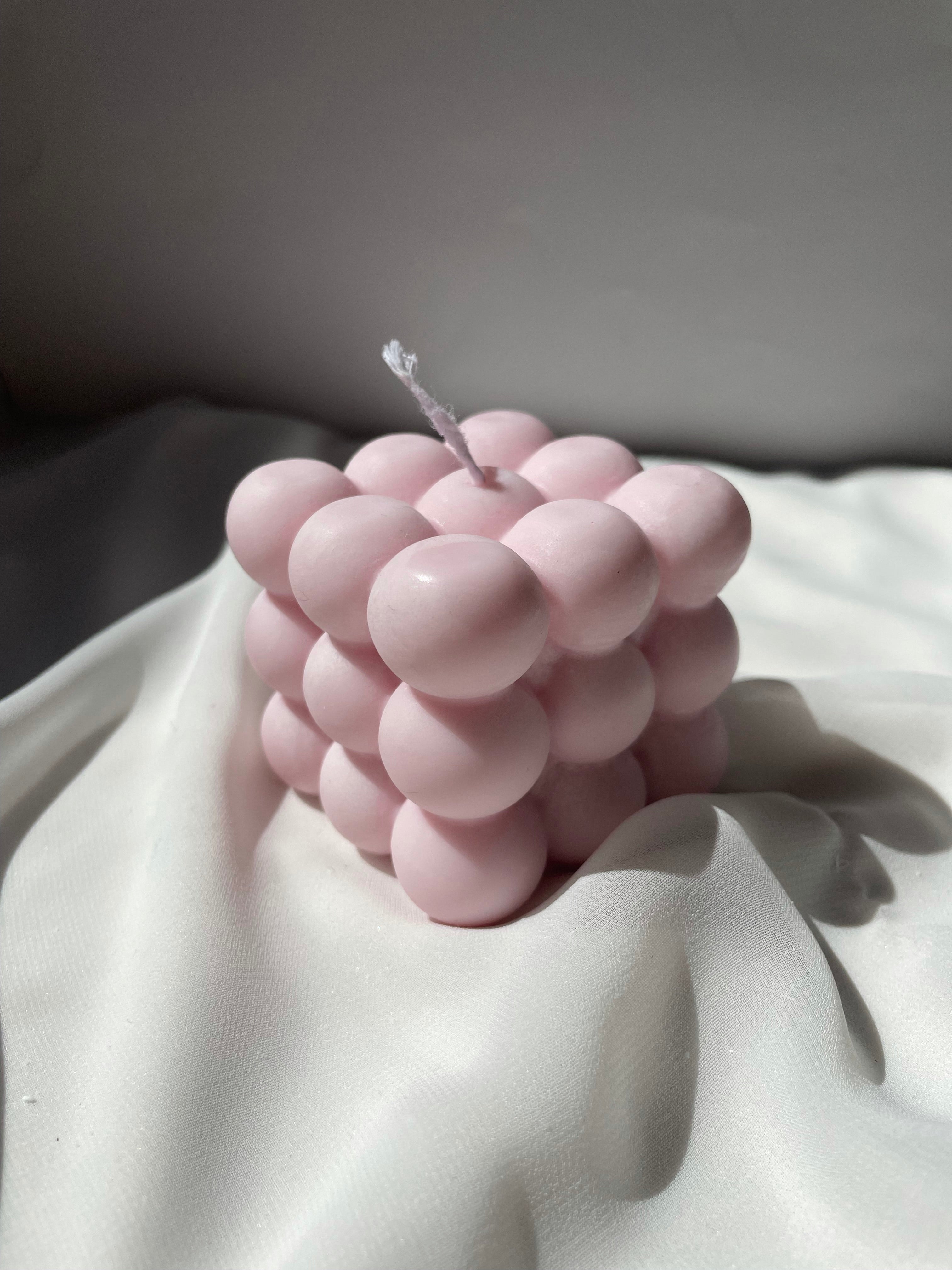T H E   C U B E  candle - Witte Art