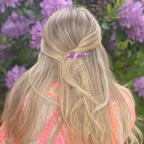 F L O R A   Real flower hair clips Purple - Witte Art