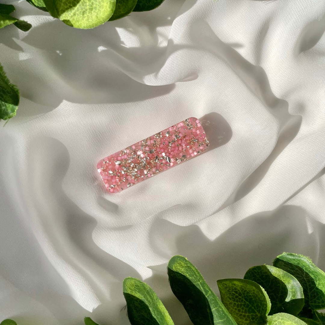 E L L A  Hair clips Pink - Witte Art